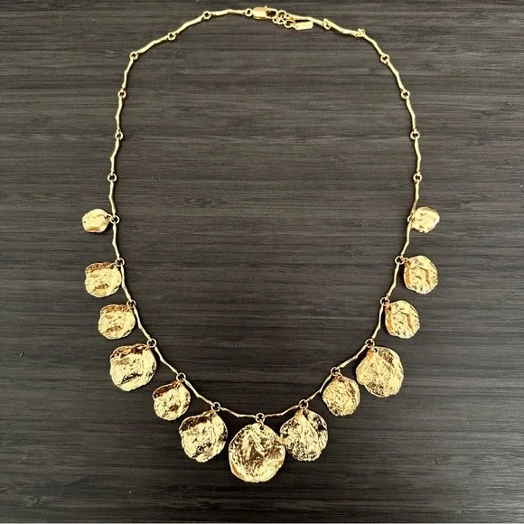 Zara Pack of 3 Medallion Necklaces in Gold Tone - Picture 6 of 9